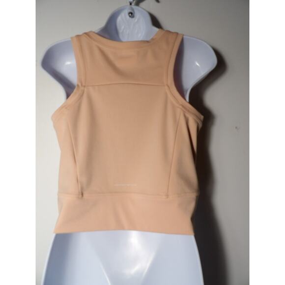 Columbia Crop Top Sz Large Omni-Wick Peach Color Spellout Logo Sleeveless - Picture 14 of 14